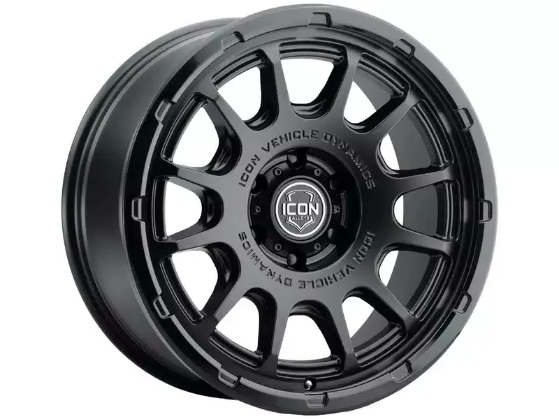 Weekend Sale Icon Double Black Rancho Wheel 8420908055DB | RealTruck