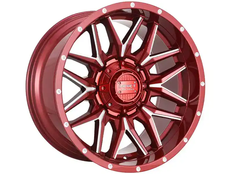 Hassle-Free Returns Impact Off-Road Milled Red 819 Wheel 819R-21066-12 | RealTruck