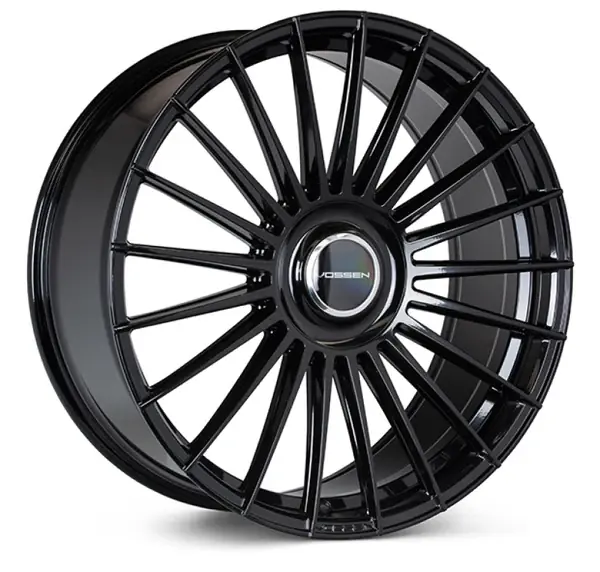 Vossen HF-8 22x10.5 / 5x112 BP / ET25 / 66.5 CB / Deep - Gloss Black Wheel Clearance