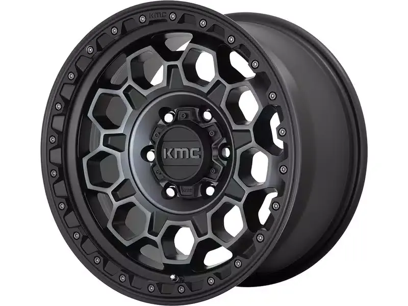 KMC Tinted Black KM545 Trek Wheel KM54579068412N | RealTruck Hot Deal