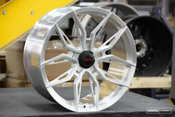 Price Drop Vossen x Novitec NF11 20x9.5in - 5x114.3 BP - ET28 - Brushed Gloss Clear Ferrari SF90 Front Wheel