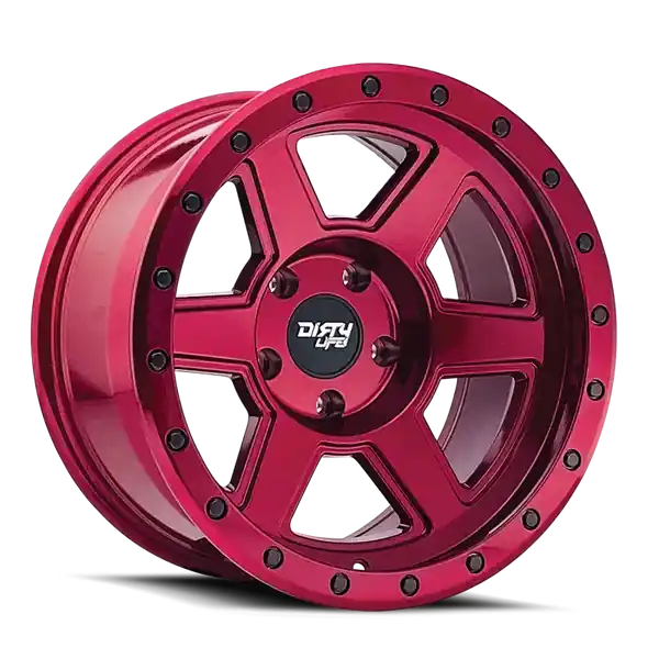 Buy Direct Dirty Life Compound 9315 20x10 / 8x170 BP / -25mm Offset / 125.2mm Hub Crimson Candy Red Wheel