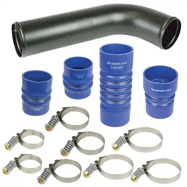 Order Now BD Diesel Intercooler Hose & Clamp Kit w/Intake Pipe - 2003-2007 Ford 6.0L PowerStroke