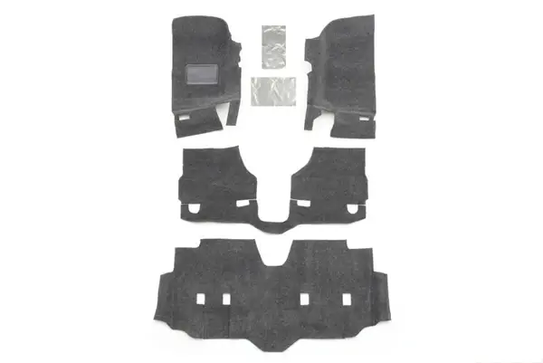 No Minimum Order BedRug 07-16 Jeep JK Unlimited 4Dr Front 4pc Floor Kit (Incl Heat Shields)