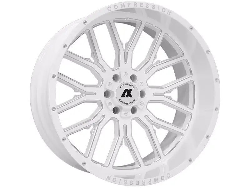 Bargain Axe Offroad Milled White AX6 Wheel 241412H-76AX6WM | RealTruck