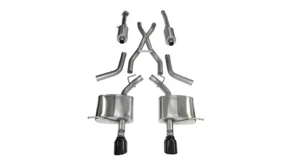 Seasonal Sale Corsa 2011-2024 Dodge Durango 5.7L V8 Black Sport Dual Rear Cat-Back Exhaust