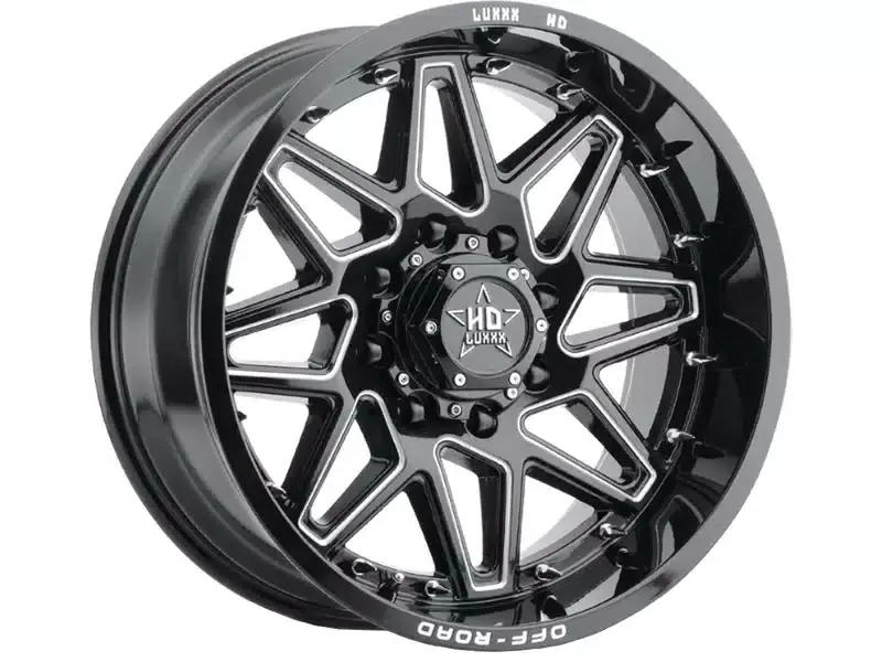 Luxxx HD Milled Gloss Black LHD17 Wheel LHD1720106135-18E-A1-11 | RealTruck Don’t Miss Out