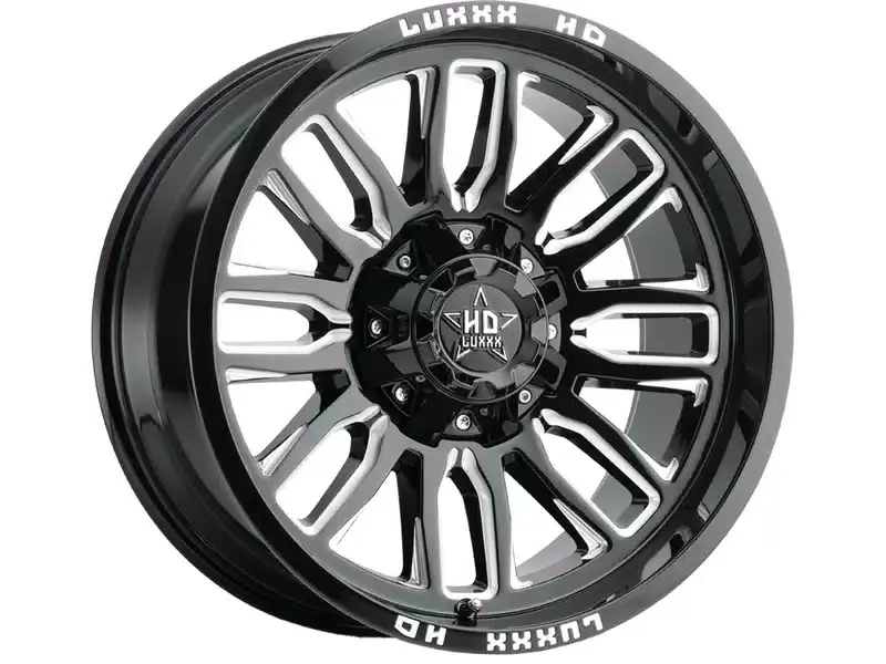 Luxxx HD Milled Gloss Black LHD26 Wheel LHD2622108170180-18G-A1 | RealTruck Express Delivery