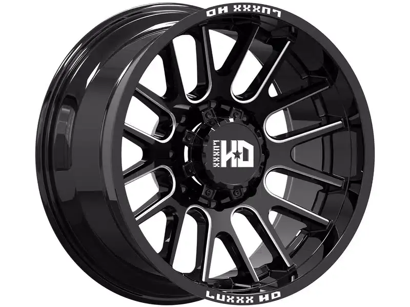 Weekend Sale Luxxx HD Milled Gloss Black LHD38 Wheel LHD3820108180-19K-A1 | RealTruck