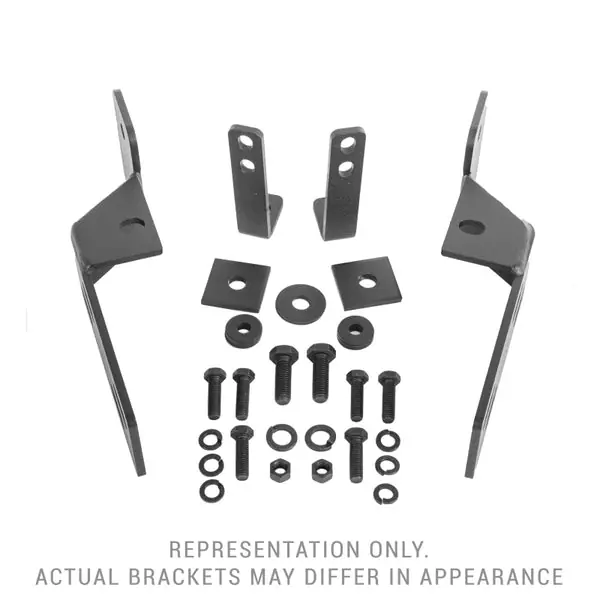 Special Offer Go Rhino 19-22 Ram 1500 w/o ParkSense (Excl. Rebel/Warlock/TRX) RC4&RC3 LR Brackets - Textured black