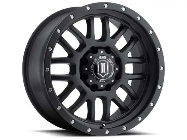 Order Now ICON Alpha 20x9 8x6.5 19mm Offset 5.75in BS 125.2mm Bore Satin Black Wheel