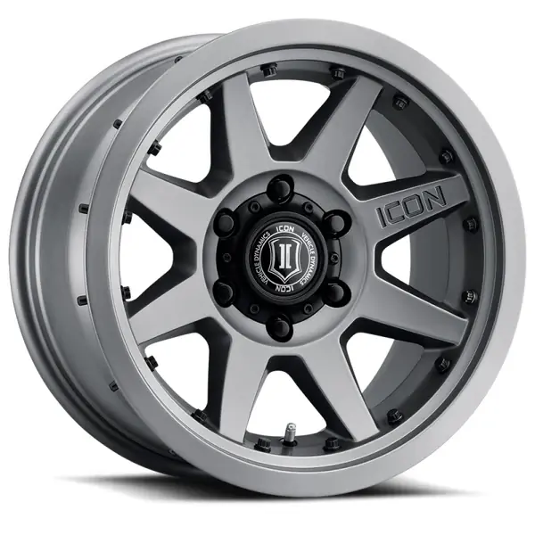 ICON Rebound Pro 17x8.5 5x150 25mm Offset 5.75in BS 110.1mm Bore Titanium Wheel Top Rated