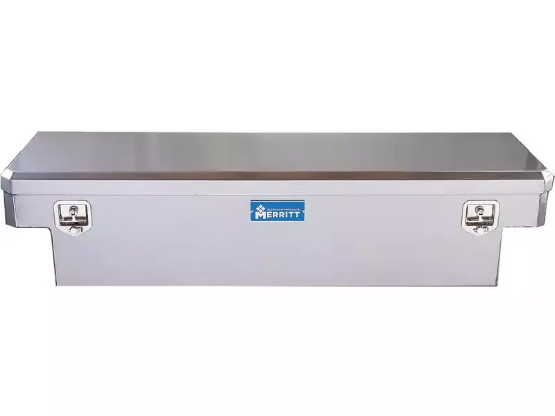 Merritt Smooth Single-Door Crossbody Tool Box - 16x20x70 - Gloss Aluminum 710109-222 | RealTruck Factory Price