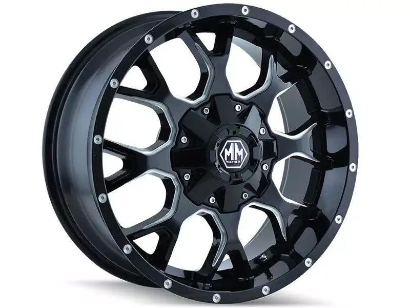 Final Sale Mayhem Milled Black Warrior Wheel 8015-2152M | RealTruck