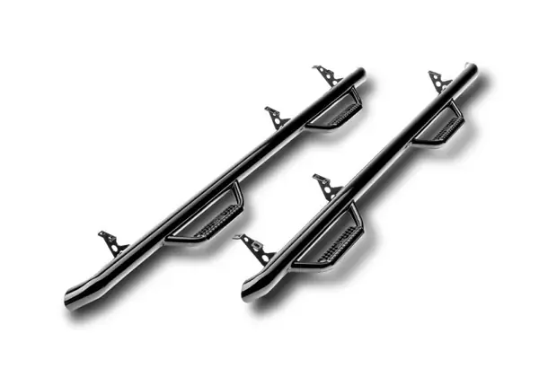 Crafted N-Fab Nerf Step 17-18 Ford F-250/F-350 Regular Cab 8ft Bed - Gloss Black - Bed Access - 3in