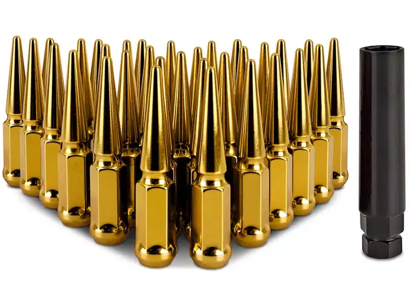Mishimoto Steel Spiked Lug Nuts MMLG-SP1415-32GD | RealTruck Cheap