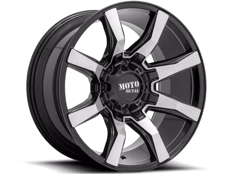 Next Day Delivery Moto Metal Machined Gloss Black MO804 Spider Wheel MO80421087512 | RealTruck