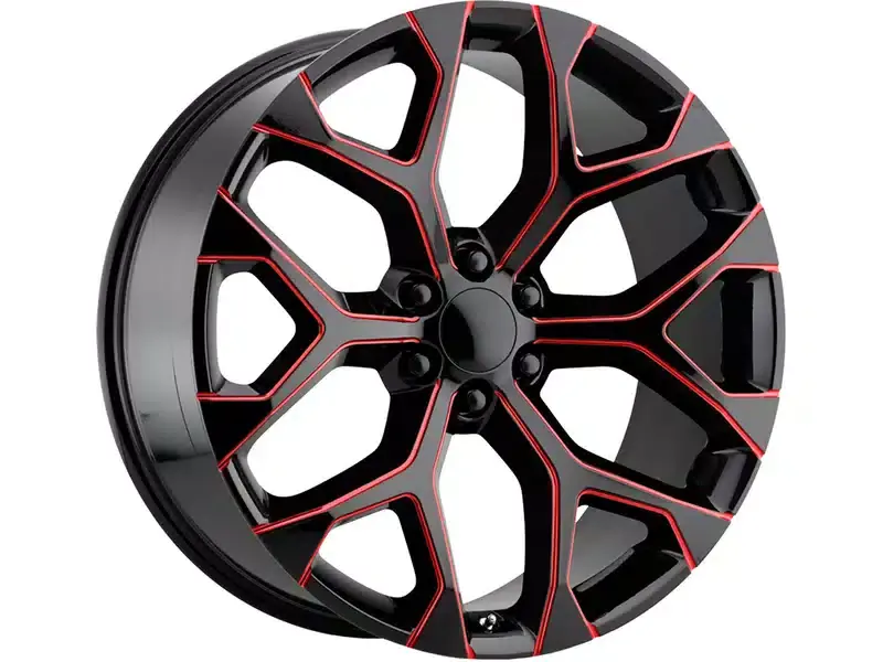 Time-Limited OE Creations Black & Red PR176 Wheel 176MR-295824 | RealTruck