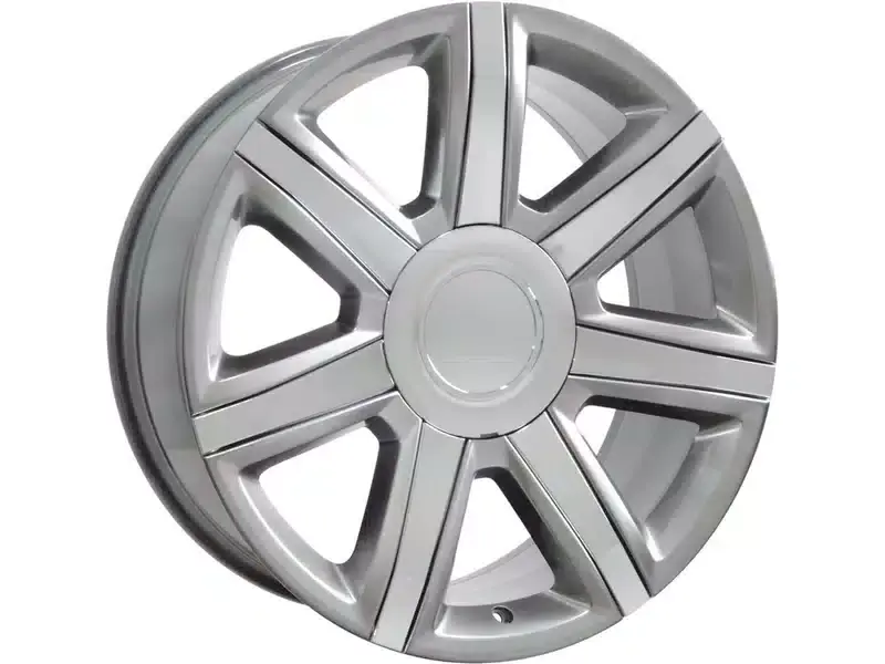 OE Silver & Chrome Inserts CA87 Wheel CA87-22090-6550-31HS-ic | RealTruck Authentic