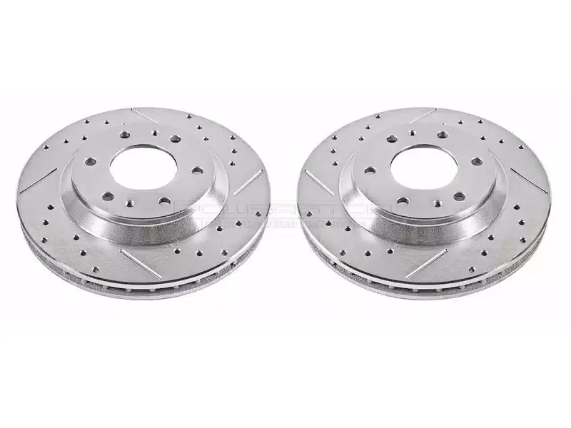 Order Now Power Stop Evolution Drilled & Slotted Front Rotors AR8649XPR | RealTruck