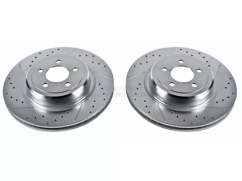 Certified Power Stop Evolution Drilled & Slotted Rear Rotors AR8775XPR | RealTruck