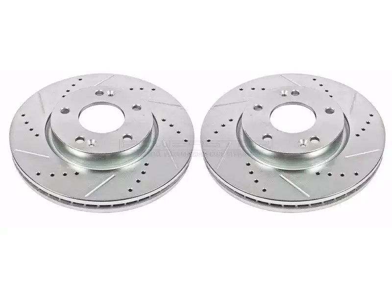 Clearance Power Stop Evolution Drilled & Slotted Front Rotors JBR1136XPR | RealTruck