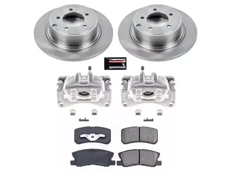 Next Day Delivery Power Stop Autospecialty Rear Brake Kit with Calipers KCOE1630A | RealTruck