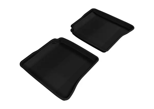 3D MAXpider 2007-2013 Mercedes-Benz S-Class W221 Kagu 2nd Row Floormats - Black Trending