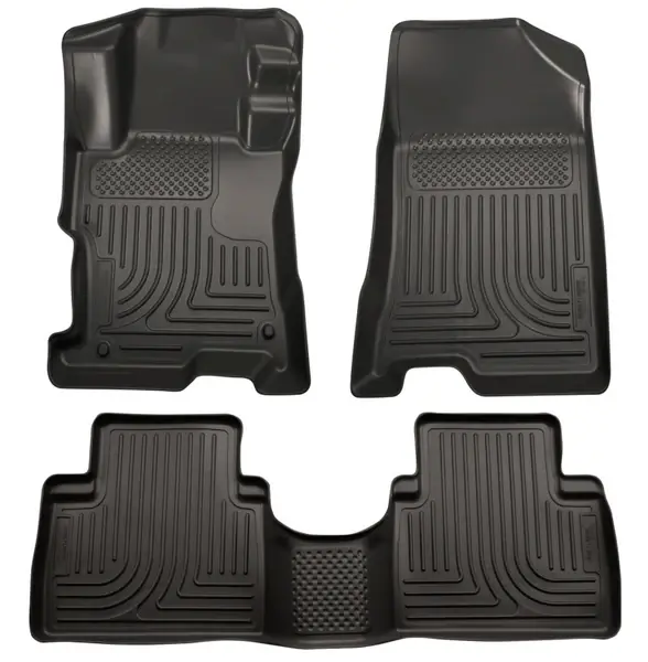 Factory Price Husky Liners 08-12 Honda Accord (4DR) WeatherBeater Combo Black Floor Liners (One Piece for 2nd Row)