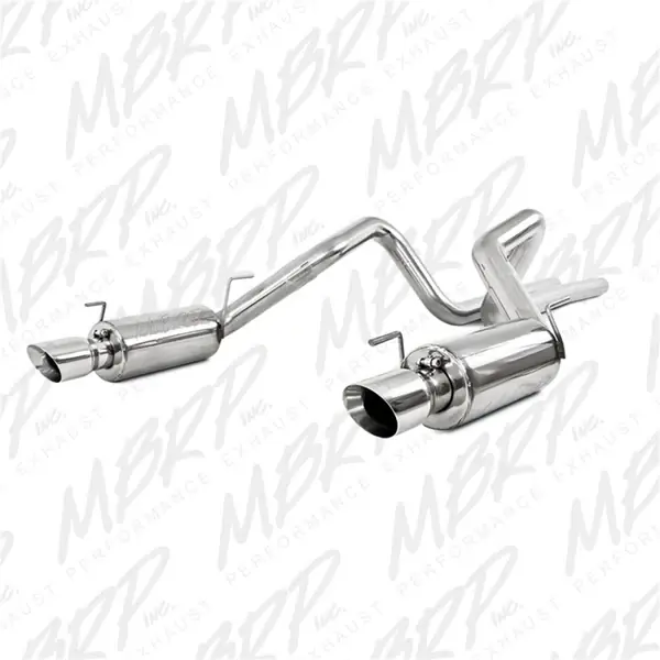 MBRP 05-09 Ford Shelby GT500 / GT Dual Split Rear Street Version 4in Tips T409 Exhaust System Cheap