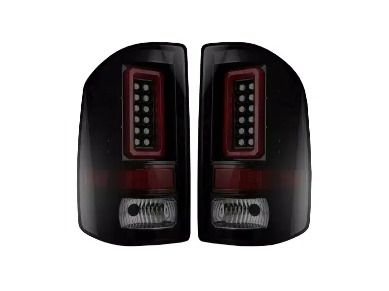 Recon Smoked Black LED Tail Lights 264239BK | RealTruck Authentic