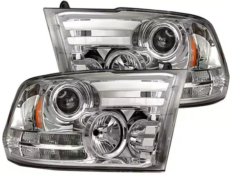 Cheap Recon Chrome DRL Projector Headlights 264276CLC | RealTruck