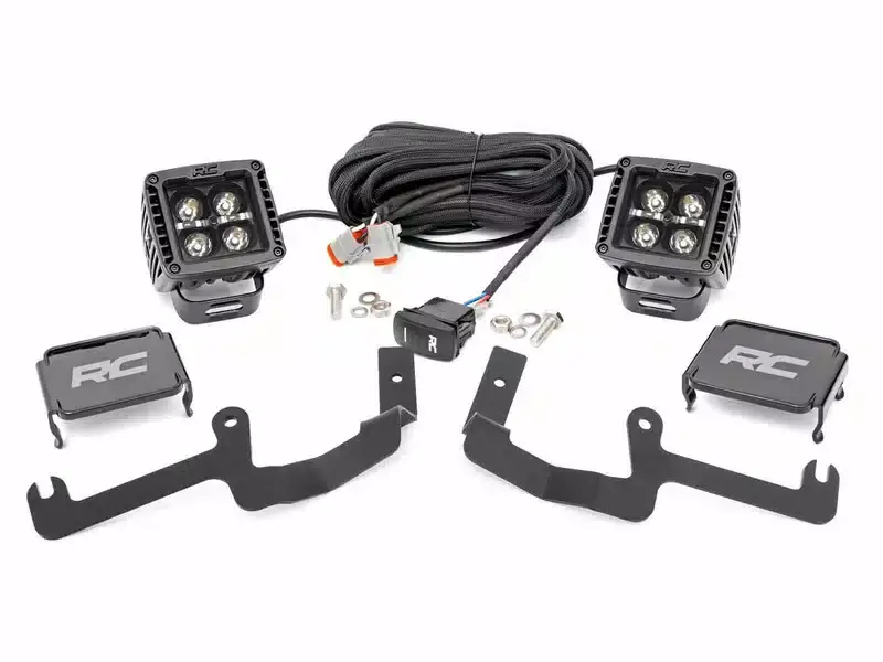 Crafted Rough Country LED Ditch Light Kit 70844 | RealTruck