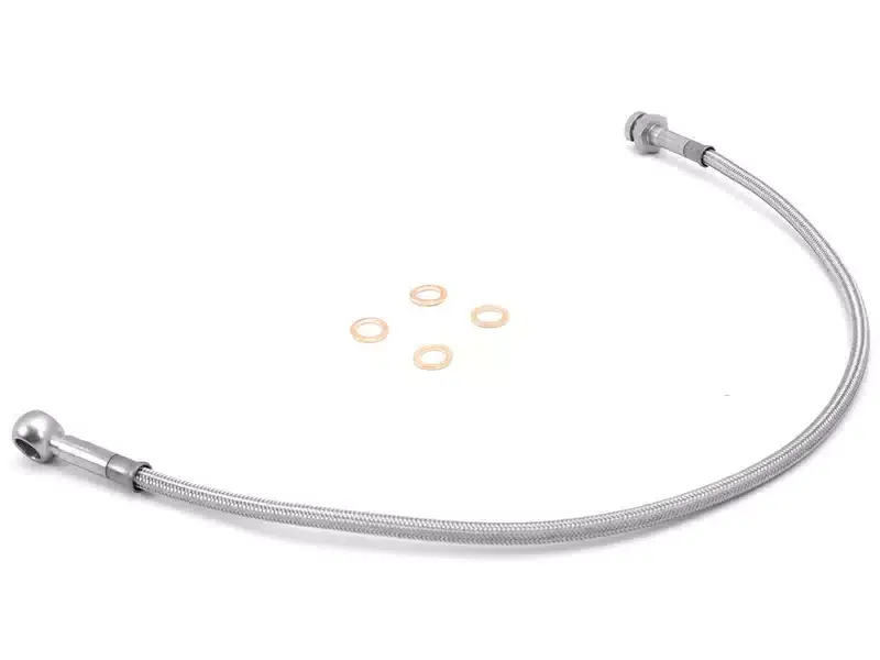Rugged Ridge Stainless Steel Front Brake Hose Kit 16734.06 | RealTruck Mega Sale