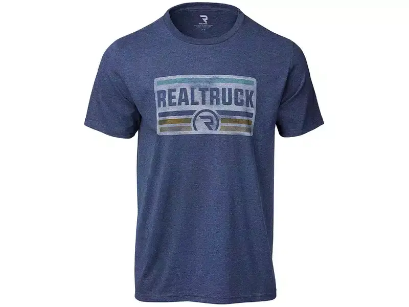 Place Order RealTruck Men's Heather Navy License Plate T-Shirt WR0001100412LG | RealTruck