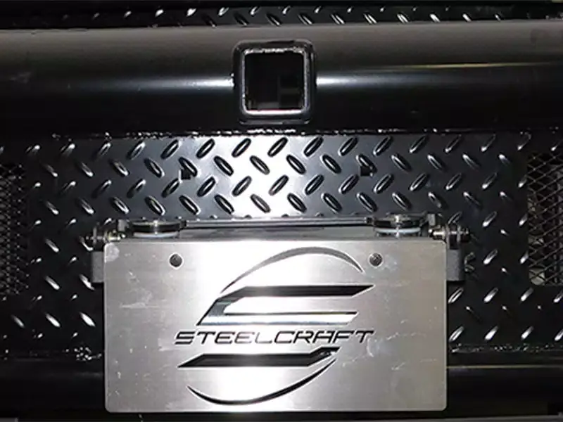Steelcraft Fairlead License Plate Bracket 70-FLPBK | RealTruck High Quality