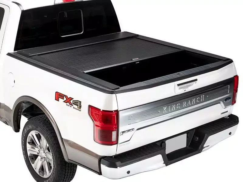 Latest Truck Covers USA Roll Matte Black Tonneau Cover CR142MT&TCU-AX-530&TCU-AX-532 | RealTruck