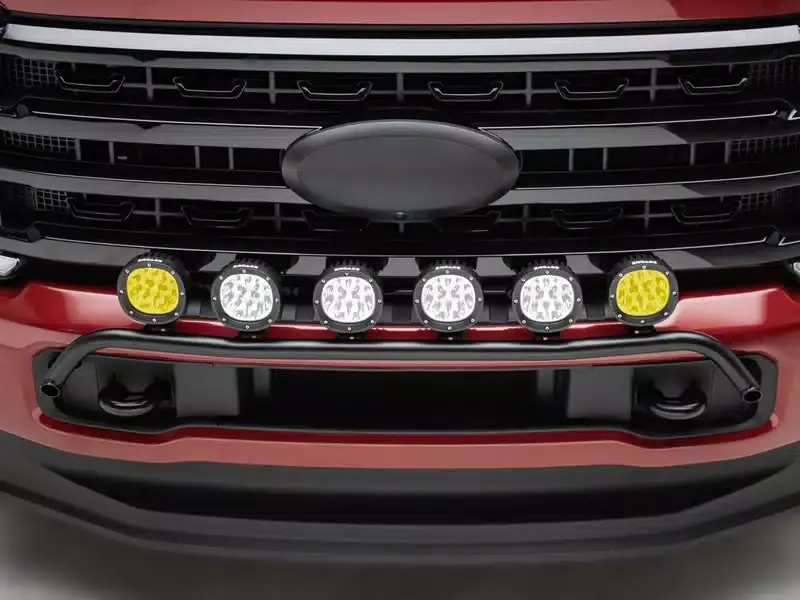 Shop Now ZROADZ Six 4" Top Front Bumper Two-Amber/Four White Light Pod LED Light Bar Z325981-KIT6AW | RealTruck