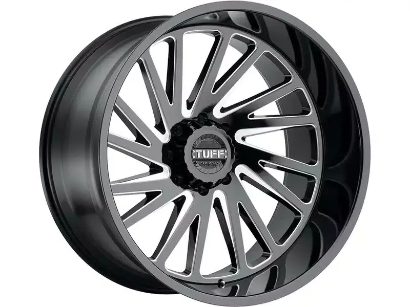 Tuff Machined Black T2A Wheel 2212T2A-58165B22L | RealTruck Seasonal Sale