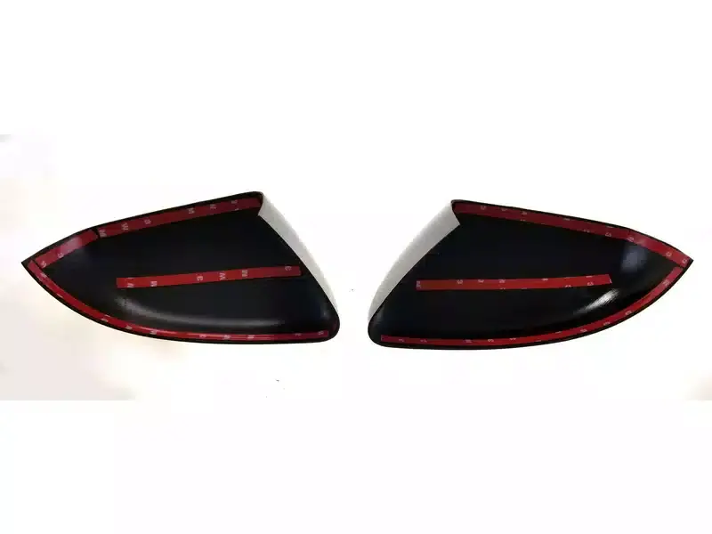 Hot Picks Trim Illusion Glossy Black Mirror Covers MC6272BLK | RealTruck