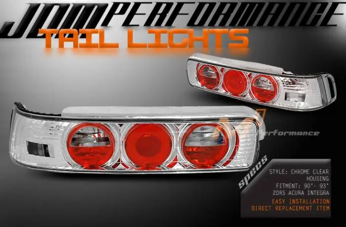 JDM Euro Chrome Clear Taillights Direct From Manufacturer