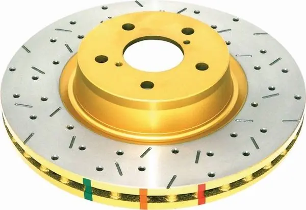 Ford Mustang DBA Cross-Drilled & Slotted Rotors High Quality