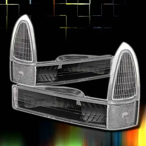 Ford F250 Custom Disco Black Corner Lights - LC-F25099JM-KS Viral