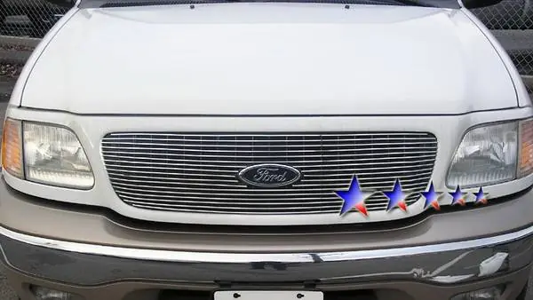 Ford Expedition APS Billet Grille - with Logo Opening - Upper - Aluminum - F65731A Time-Limited