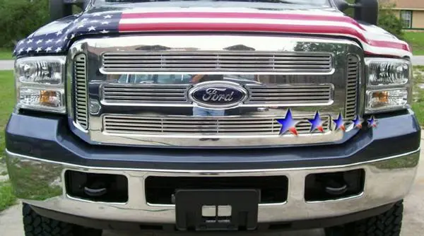 Shop Now Ford F450 APS CNC Grille - Honeycomb Style - Upper - Aluminum - F95799A