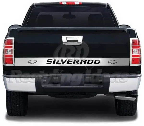 Don’t Miss Out Chevrolet Silverado Restyling Ideas Signature-X Tailgate Accents - Stainless Steel - 65-SS-CHSIL99-AR