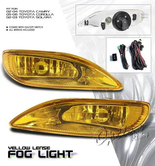 Toyota Corolla Option Racing Fog Light Kit with Wiring Kit - Yellow - 28-44185 Secure Checkout
