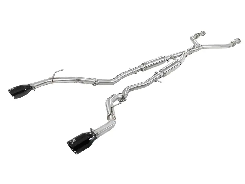 Order Now aFe POWER Takeda 2.5in 304 SS CB Exhaust w/ Black Tips 17-19 Infiniti— PMD Premier Motoring Development
