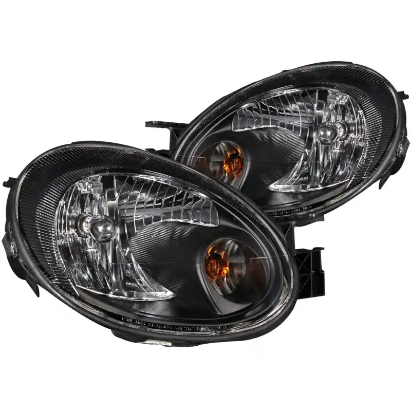 ANZO 2003-2005 Dodge Neon Crystal Headlights Black — PMD Premier Motoring Development While Supplies Last