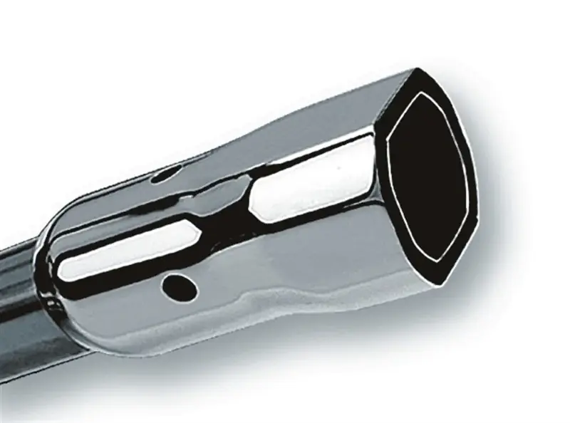 Borla 2.25in Inlet 3.38in x 3.0in Square Angle Cut Phantom x 6.5in Lon — PMD Premier Motoring Development Authentic